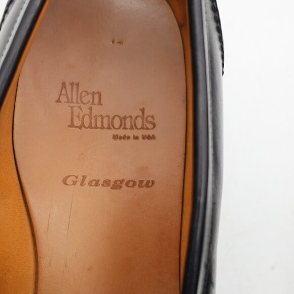 Allen Edmonds Glasgow Men's Suze 11 D Dress Loafers Black Leather Shoes USA - Picture 10 of 16